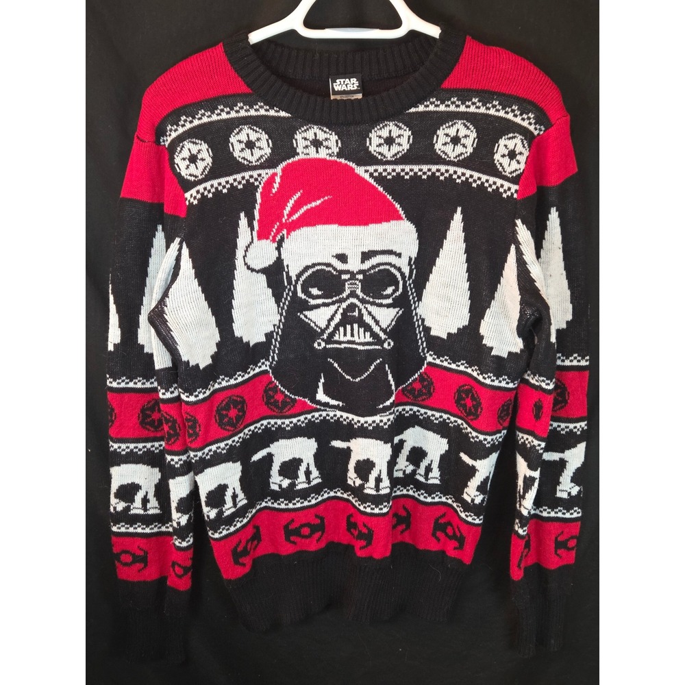 Star Wars‎ Darth Vader Ugly Christmas Sweater Mens Size S Merry Sithmas